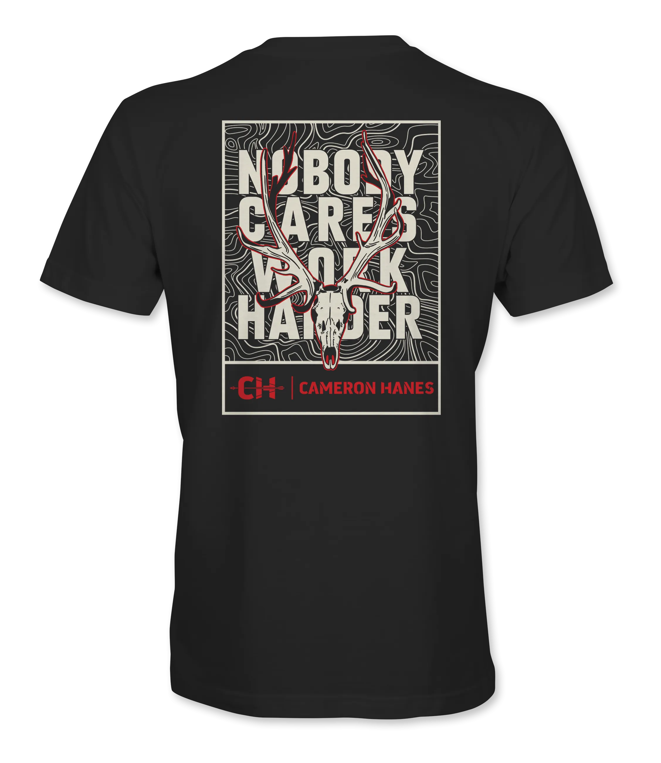 Nobody Cares Work Harder Stag T-Shirt