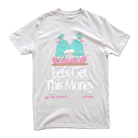 Outrank Let's Get This Money T-shirt (Stone/Mint)