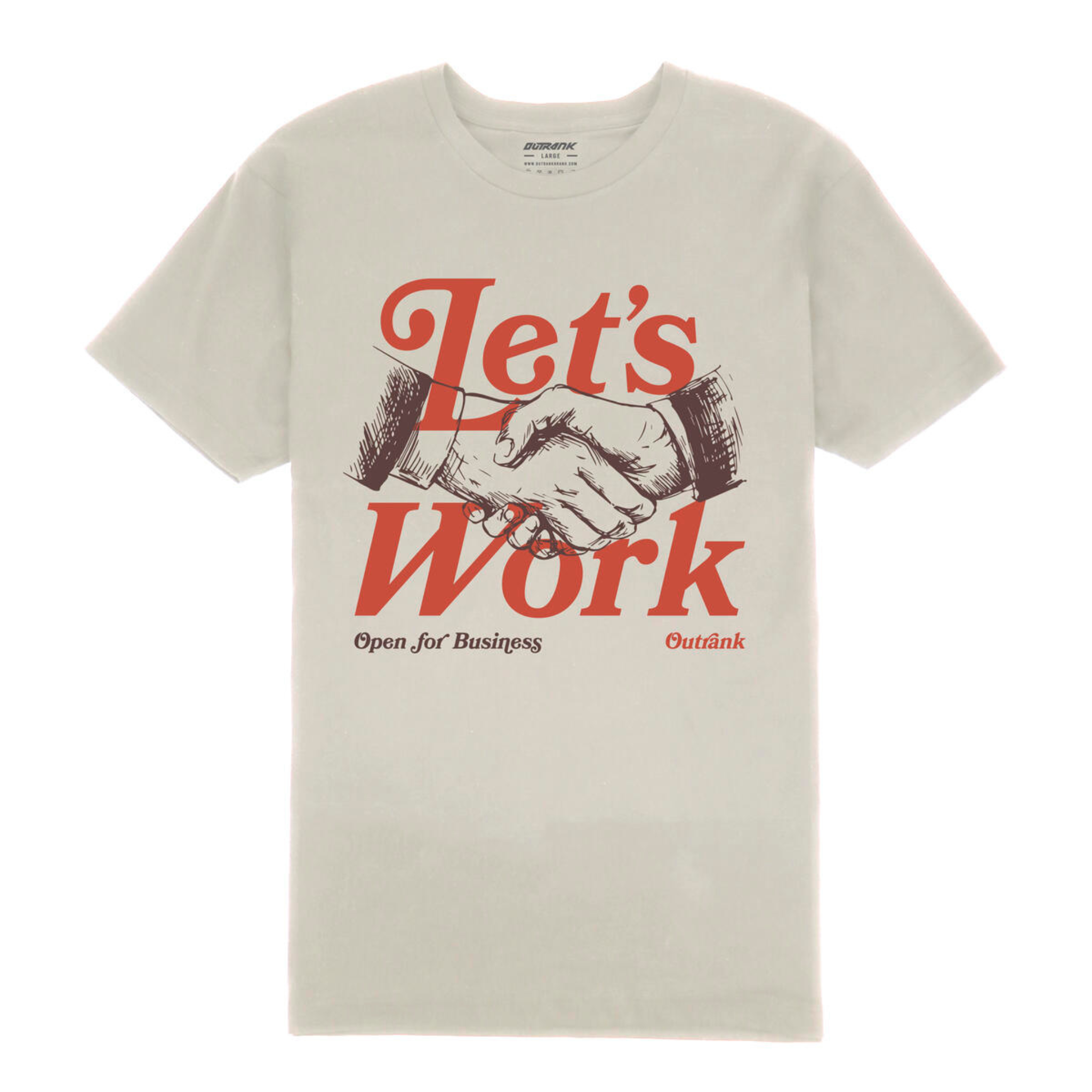 Outrank Let's Work T-shirt (Sand)