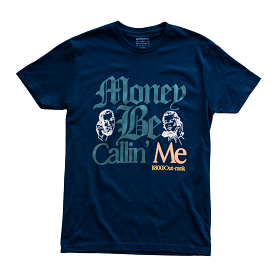 Outrank Money Be Calling' Me T-shirt (Navy/Multi)