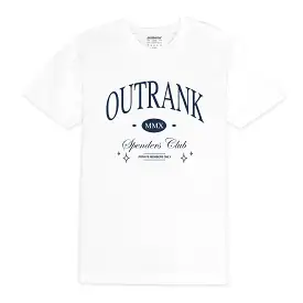 Outrank Spenders Club T-shirt (White/Navy)