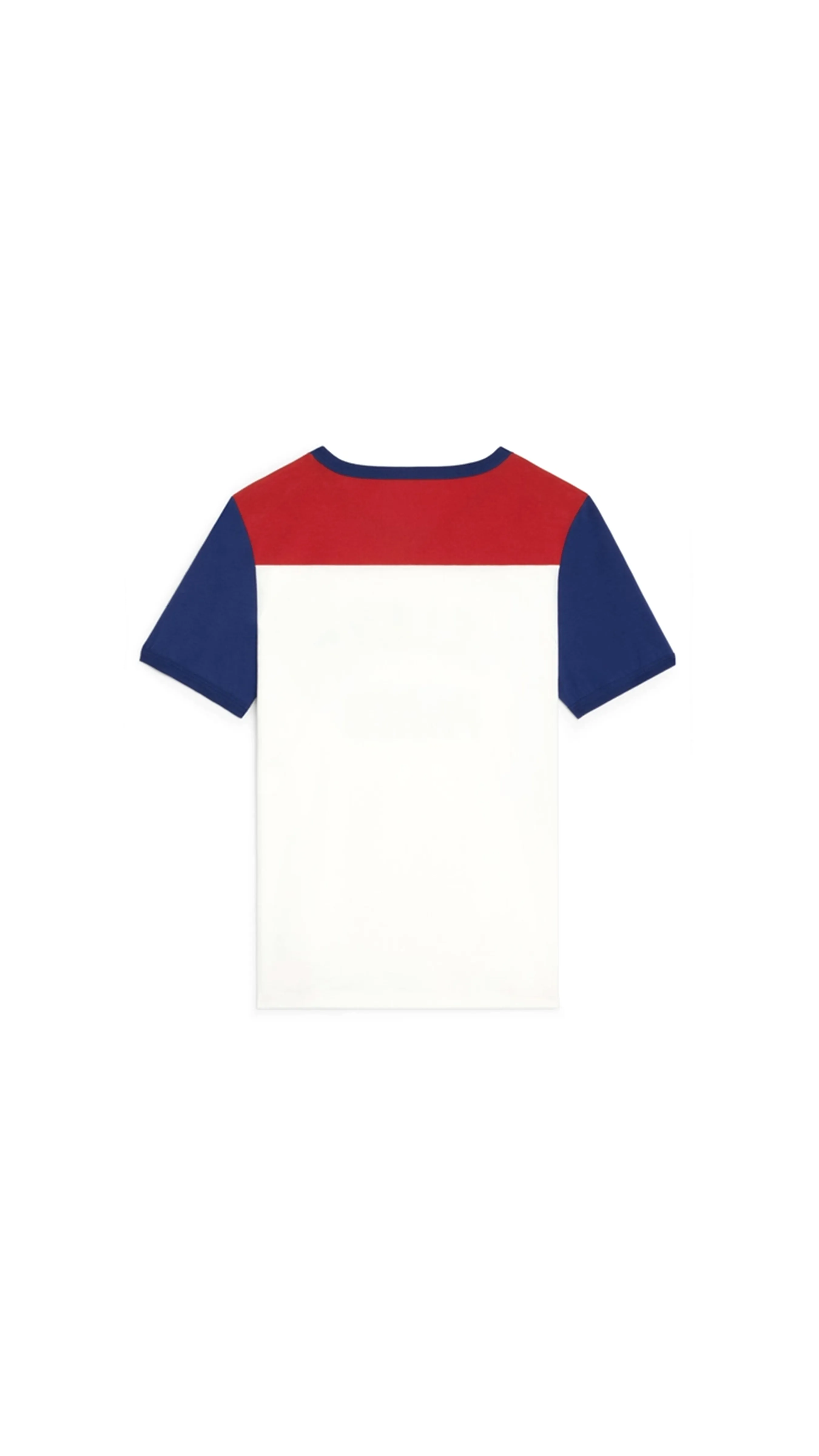 Paris 70'S T-Shirt In Cotton Jersey - White/ Blue/ Red