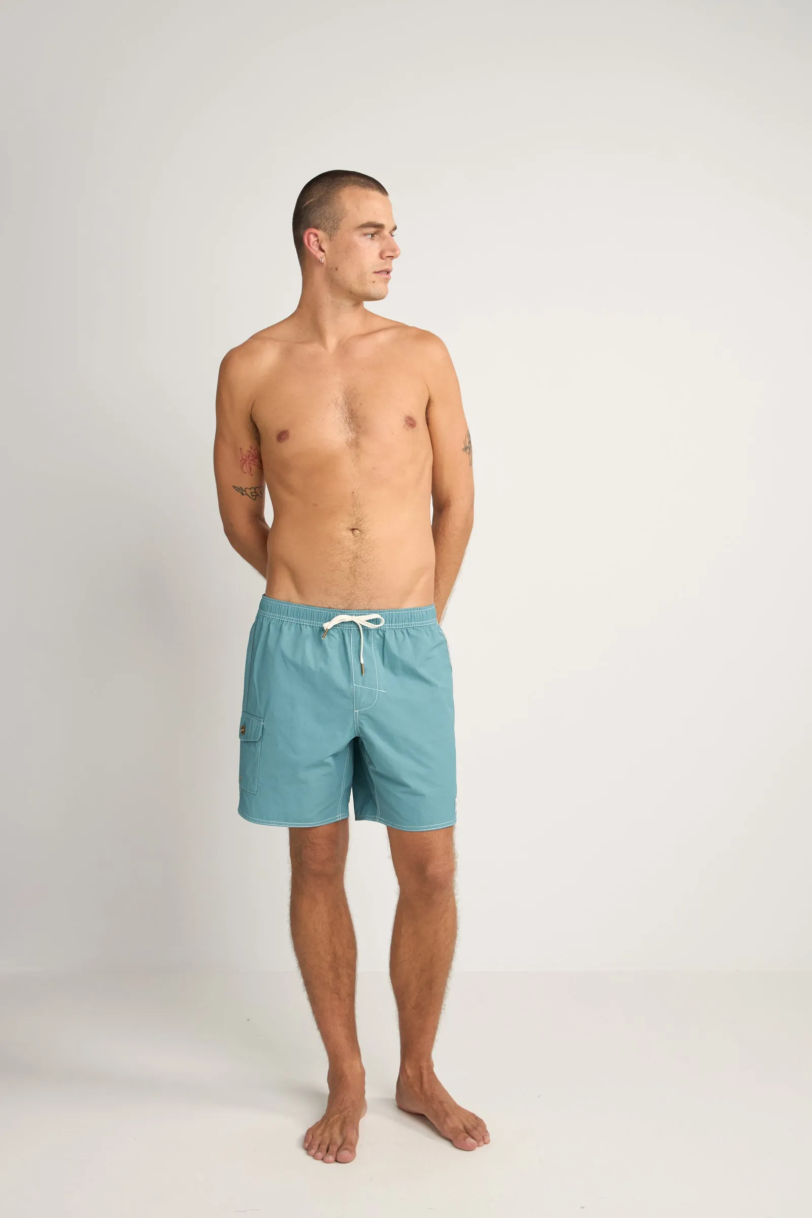 Patch Beach Short Blue