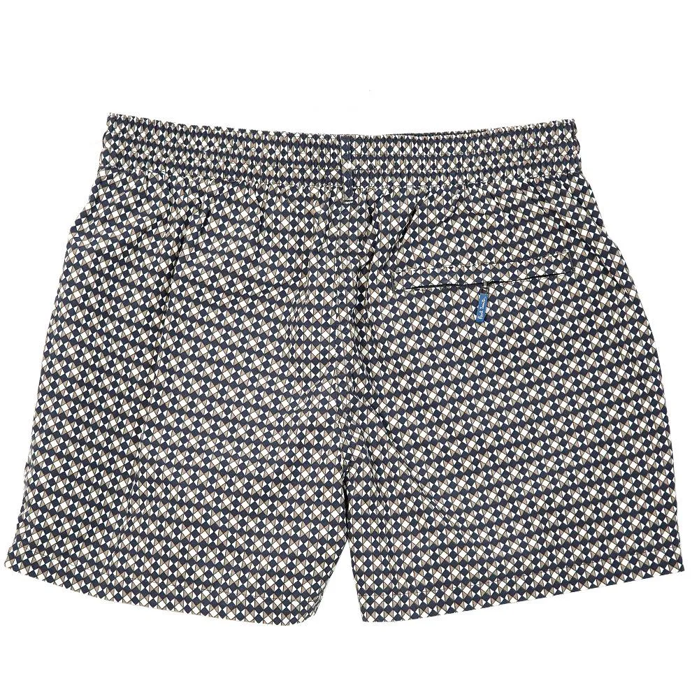 Paul Smith Geometric Print Swim ShortsNavy