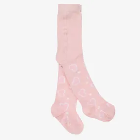 Pink Cotton Heart Tights