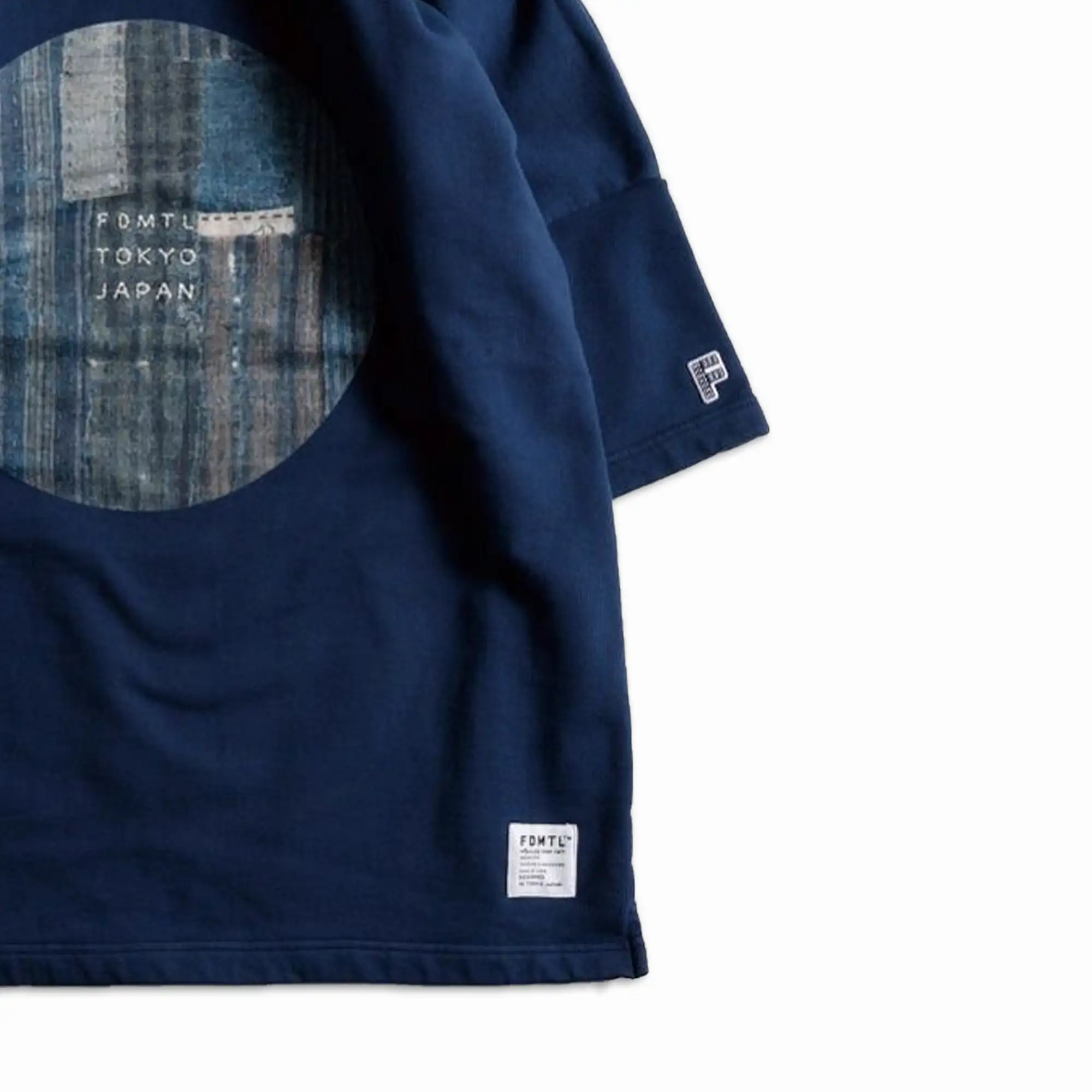 PRINTED BORO SWEAT TEE 'BLUE'