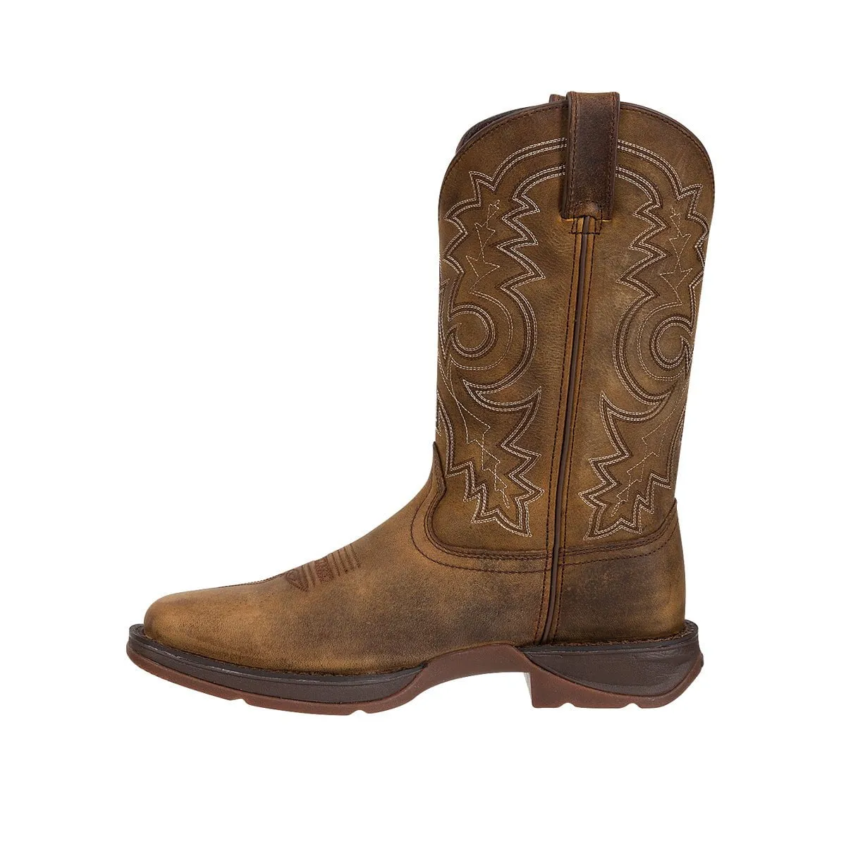 Rebel by Durango Mens Brown Leather 12in Western Cowboy Boots