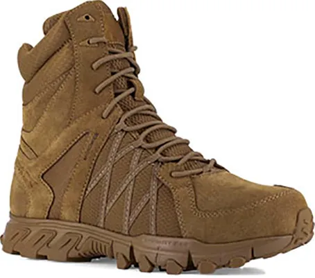 Reebok Duty Trailgrip Tactical 8 Coyote Tactical Boot with Side Zipper