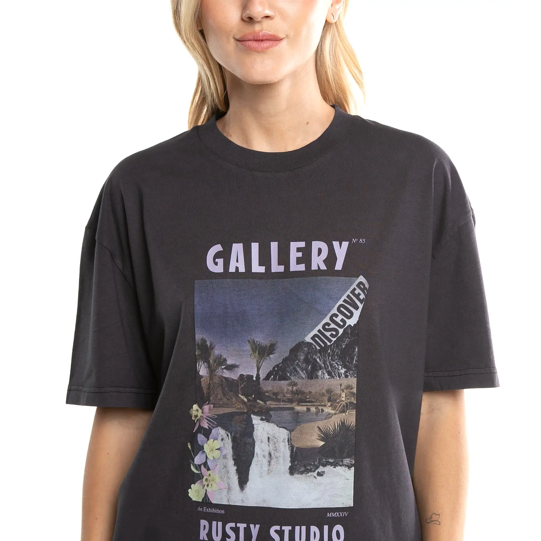 Remera Mc Rusty Rusty Studio Oversize Tee Ld Black