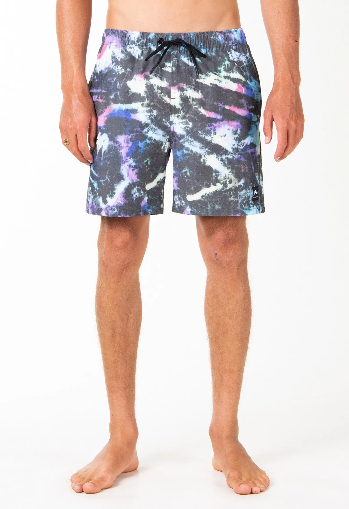 Rusty US ACID STORM ELASTIC BOARDSHORT - BLACK