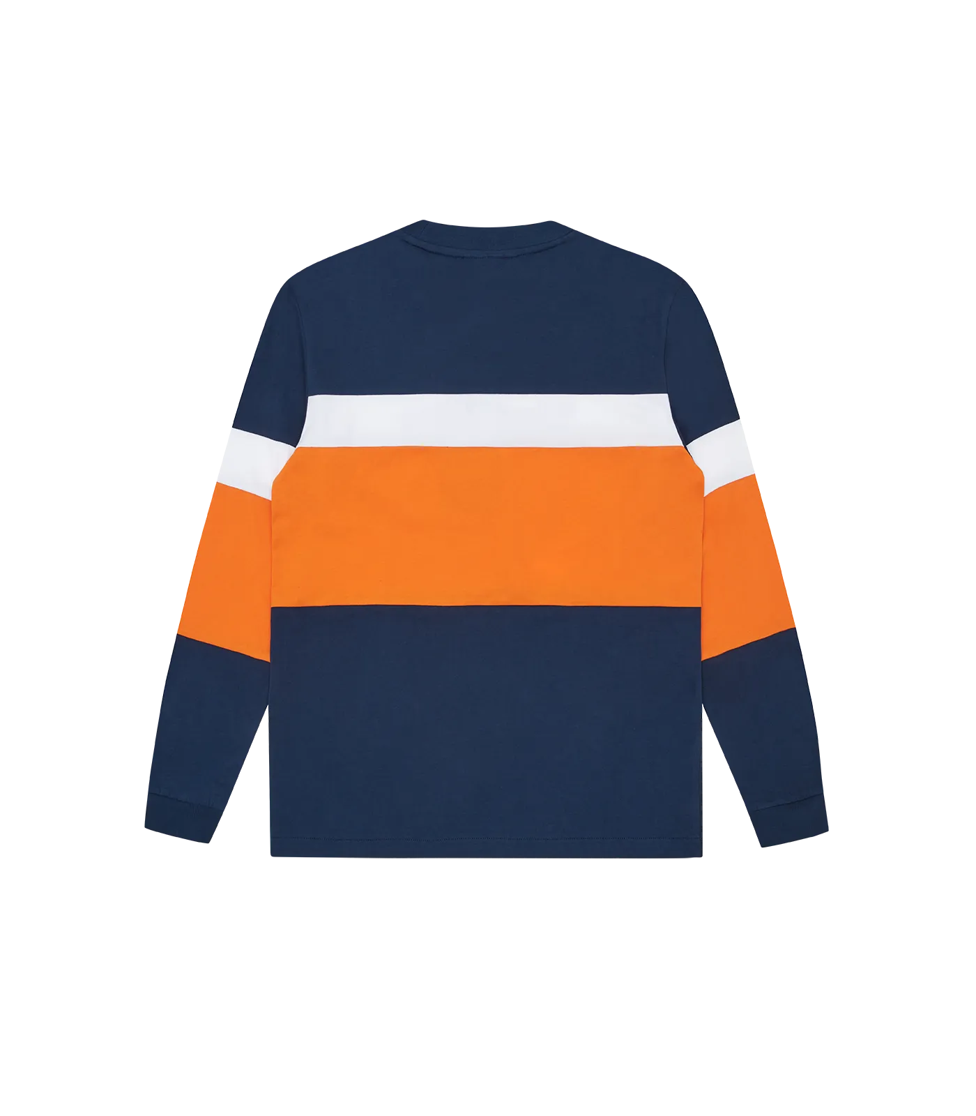 SERIF LOGO L/S T-SHIRT - NAVY