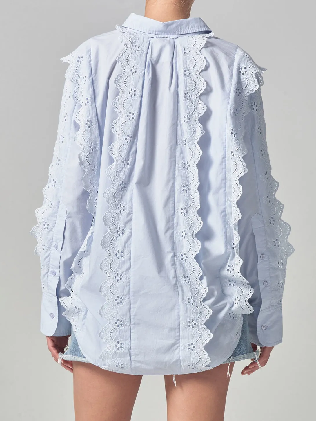 Shay Popover (Scalloped) Shirt - Santa Cruz