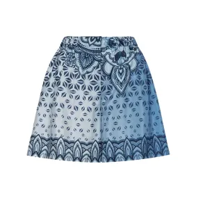 SHORT SILK HABOTAI Woman Blue 