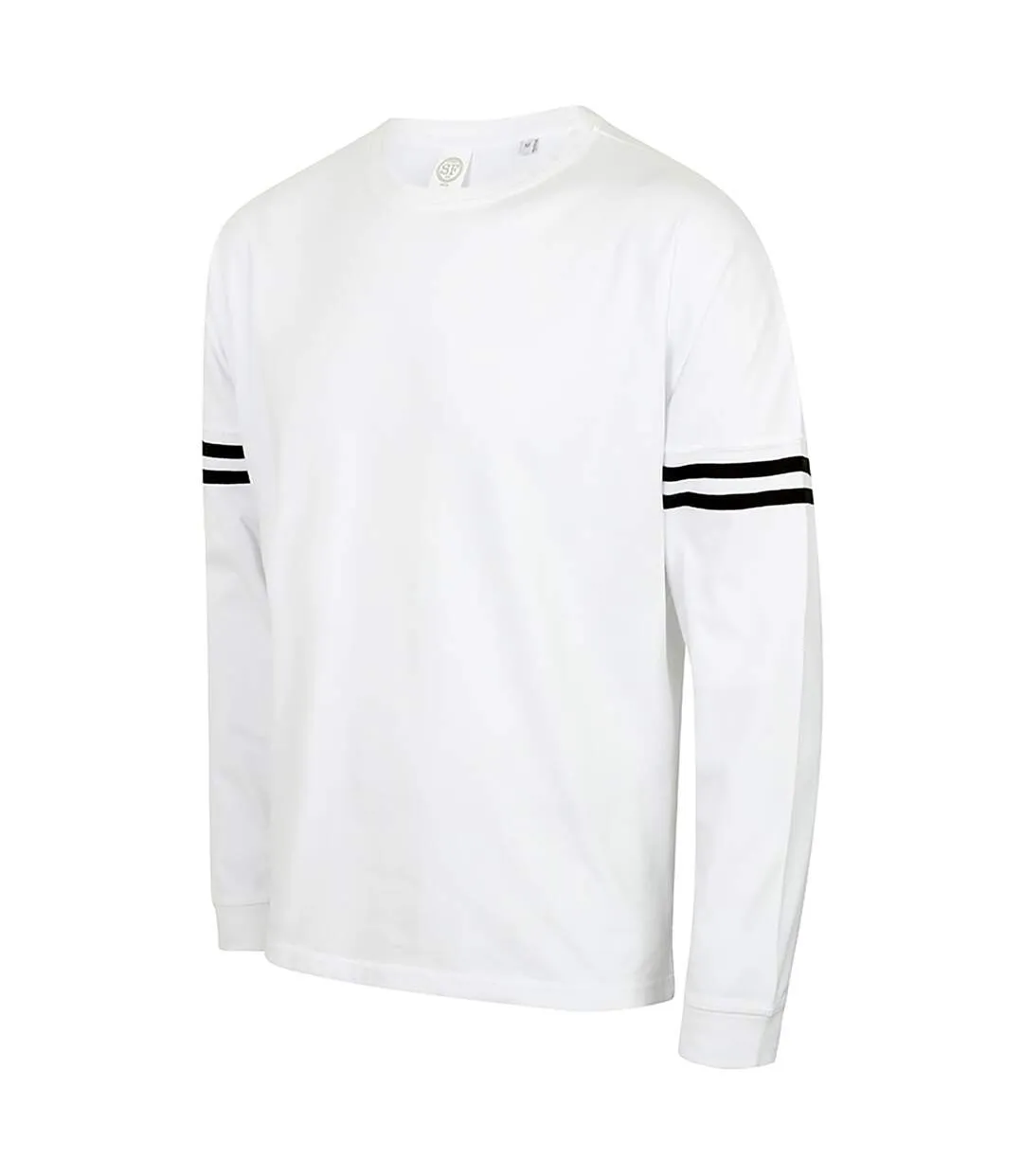 Skinnifit Unisex Adults Drop Shoulder SF Logo Sweatshirt (White) - UTPC2883