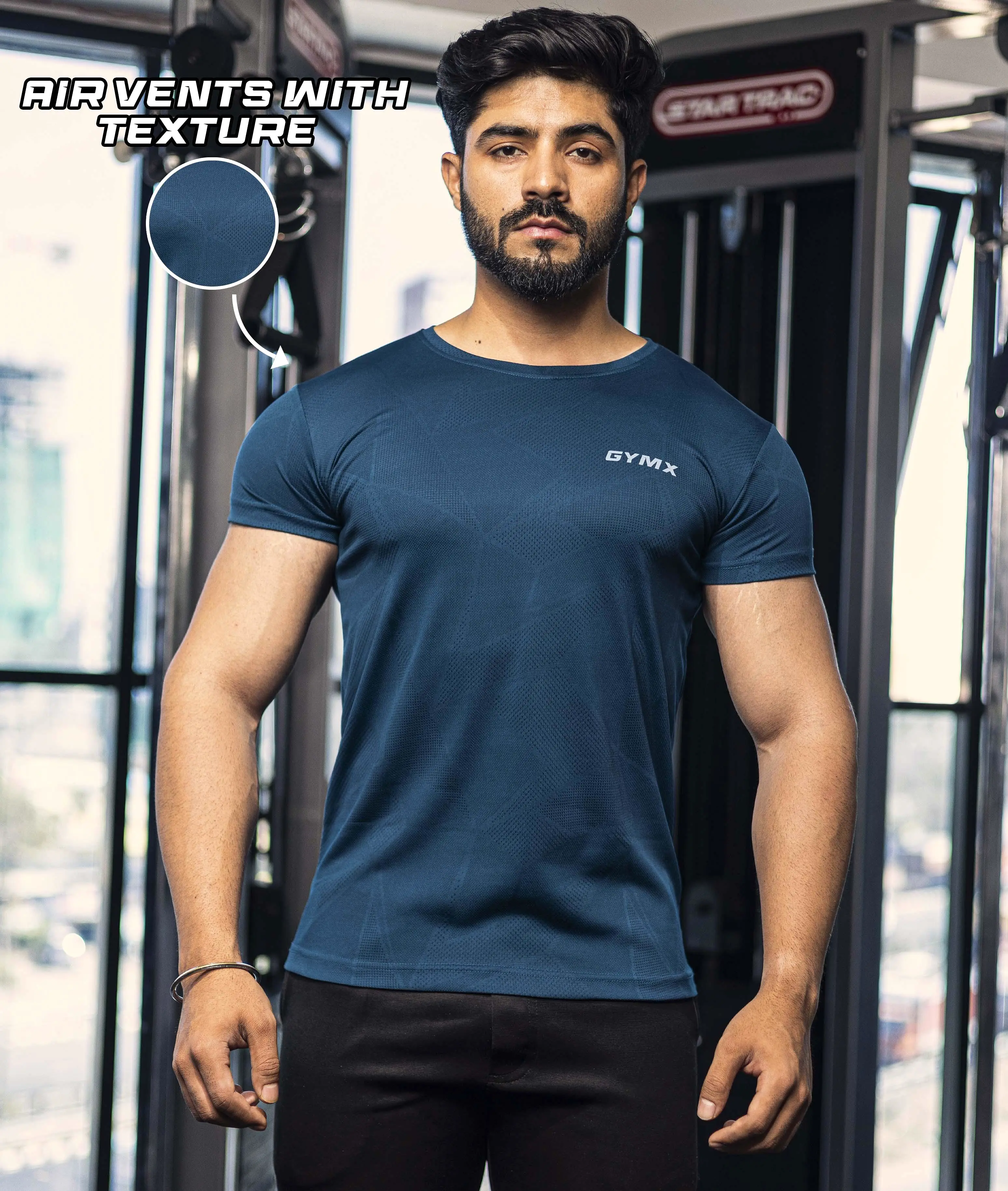 Speed GymX Tee: Airforce Blue