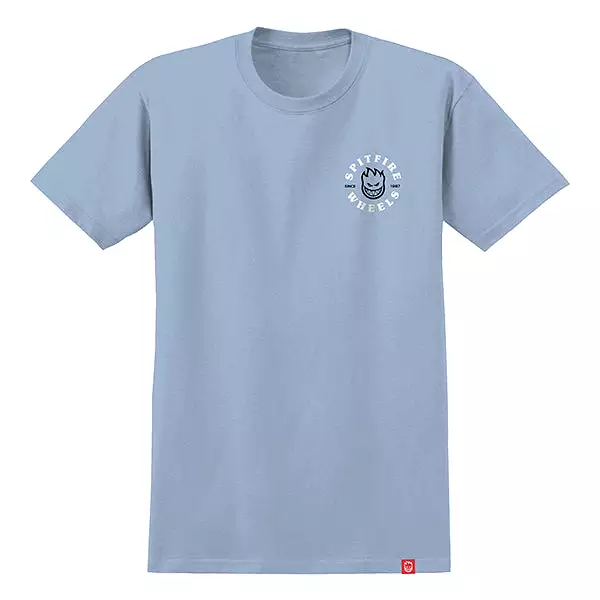 SPITFIRE BIGHEAD CLASSIC TEE LIGHT BLUE/BLACK/WHITE