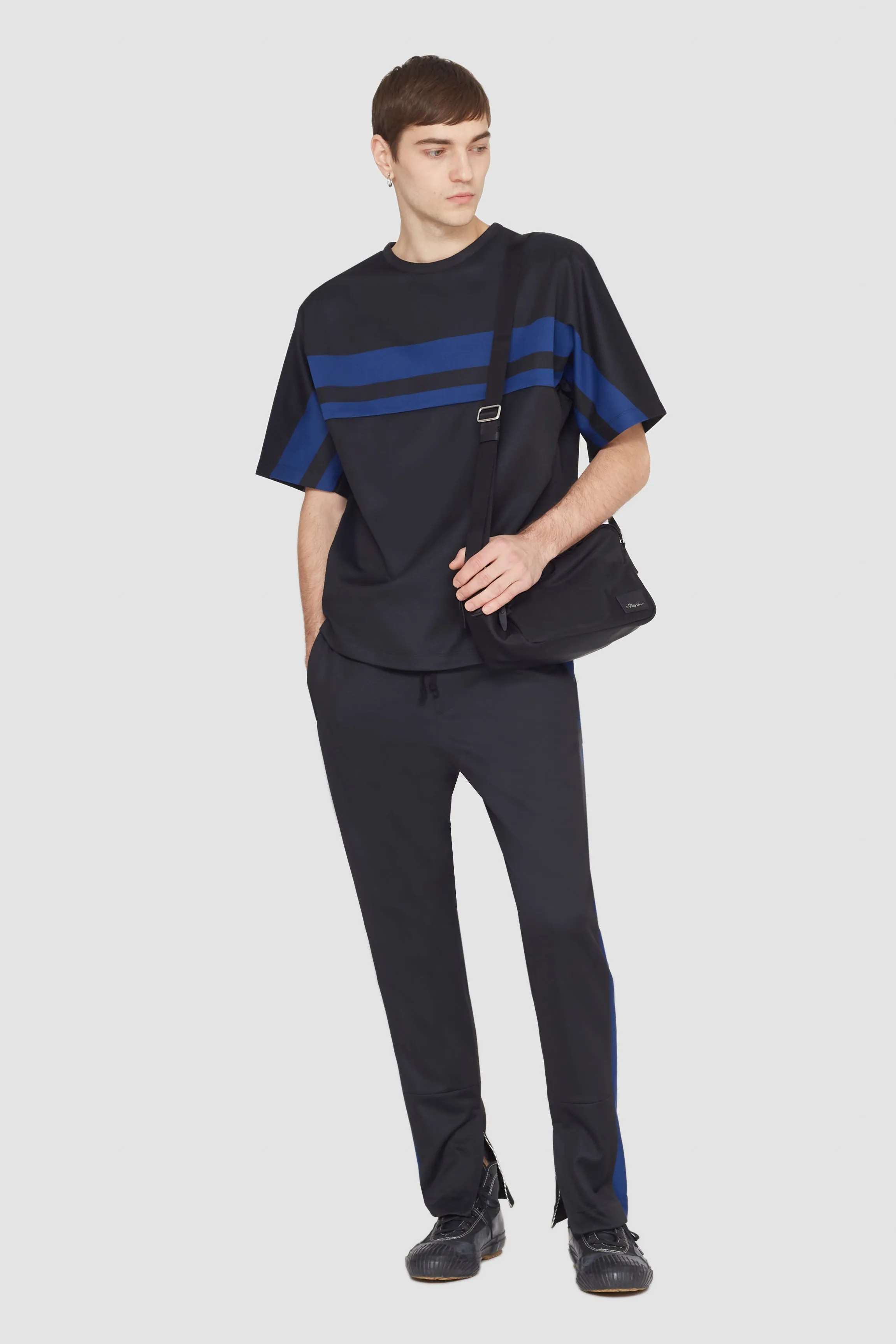 Stripe Ponte Track Pant