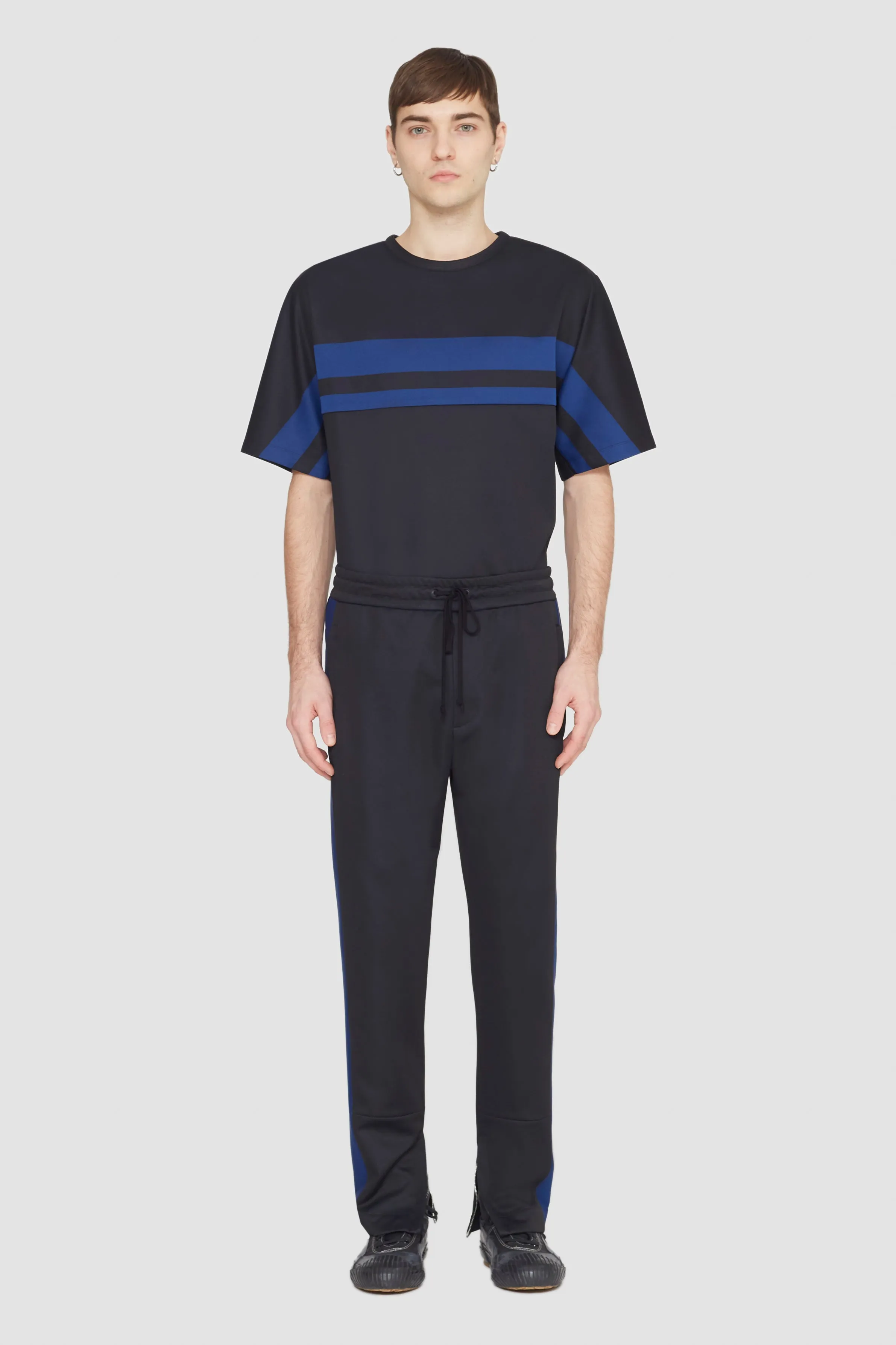 Stripe Ponte Track Pant