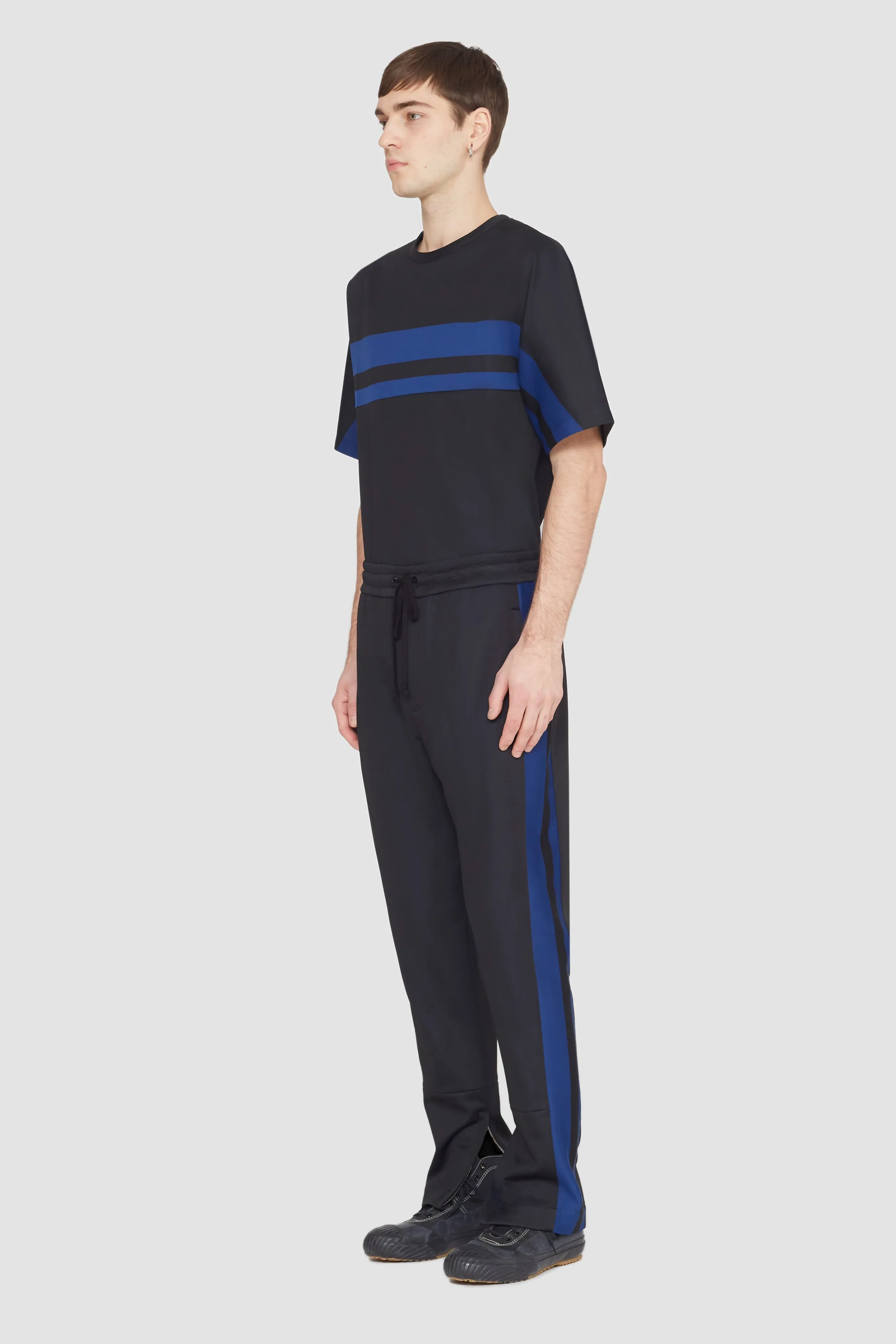 Stripe Ponte Track Pant