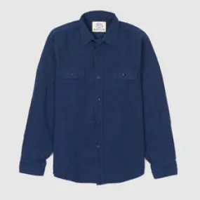 Sugar Cane 2-Pocket AI Indigo Dyed Work Shirt