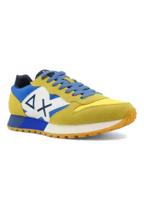 SUN68 Jaki Bicolor Sneaker Uomo Giallo Royal Z34112