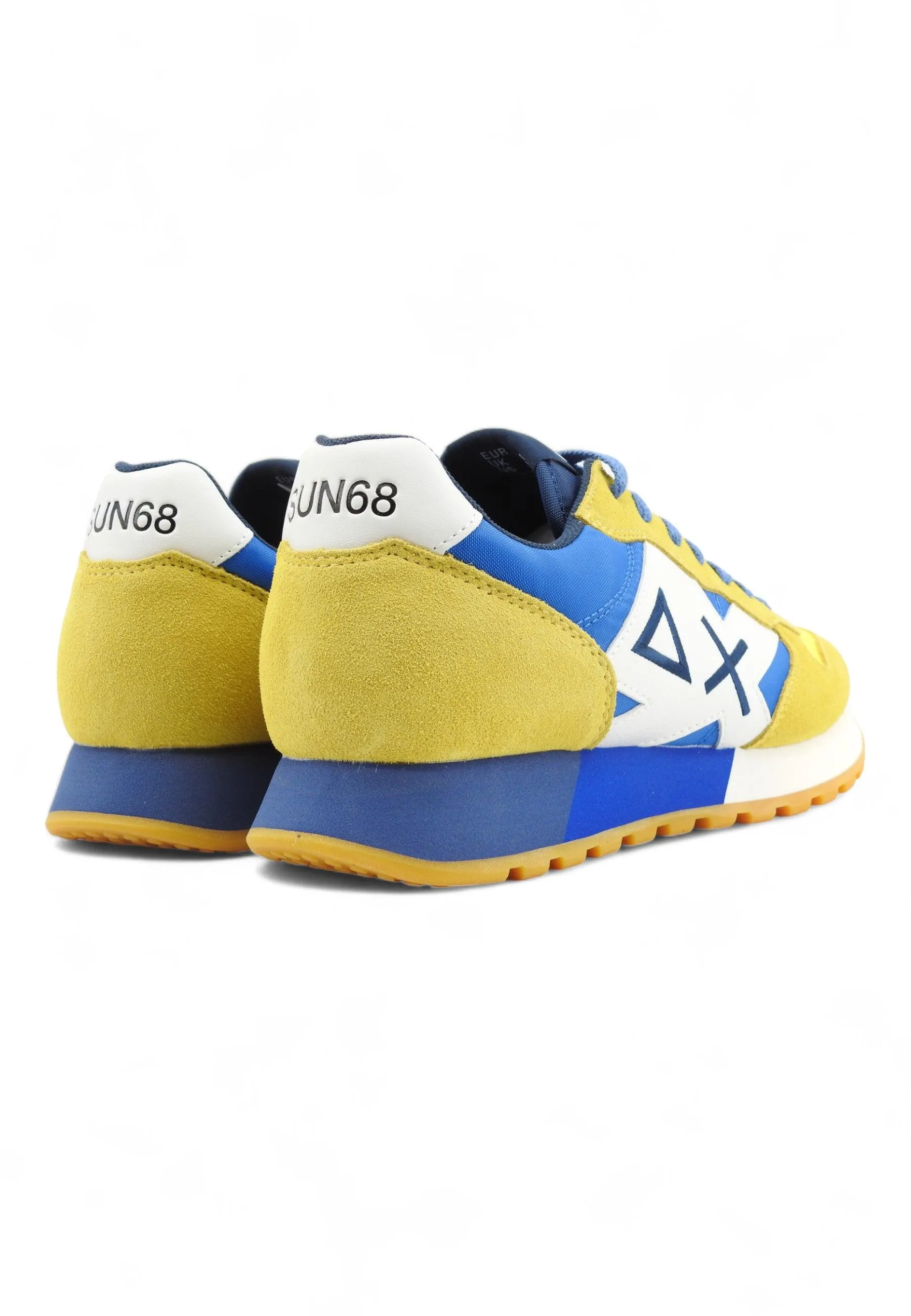 SUN68 Jaki Bicolor Sneaker Uomo Giallo Royal Z34112