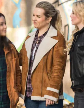 Supernatural Briana Buckmaster Shearling Jacket | Ujackets.com