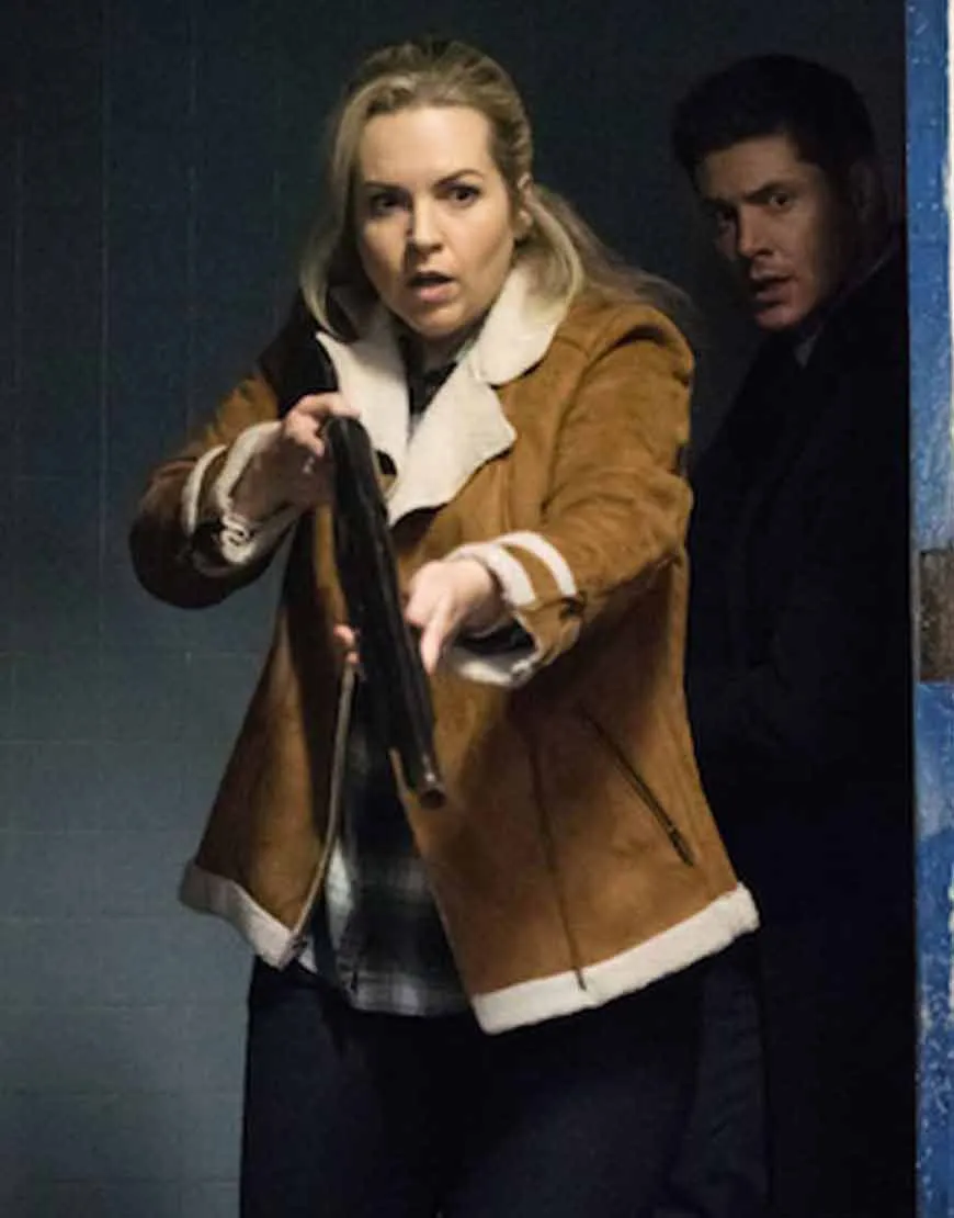 Supernatural Briana Buckmaster Shearling Jacket | Ujackets.com