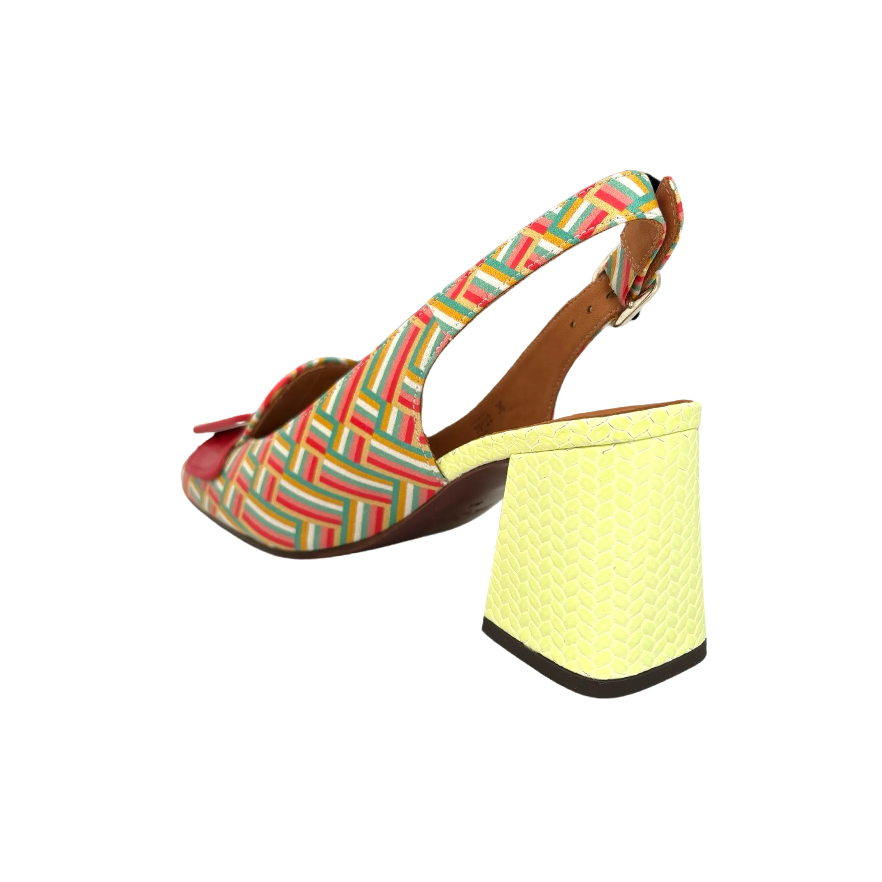 Suzan Multi Geometric Print Heel