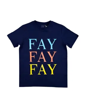 T-shirt Fay bimbo 5Q8211 navy P22