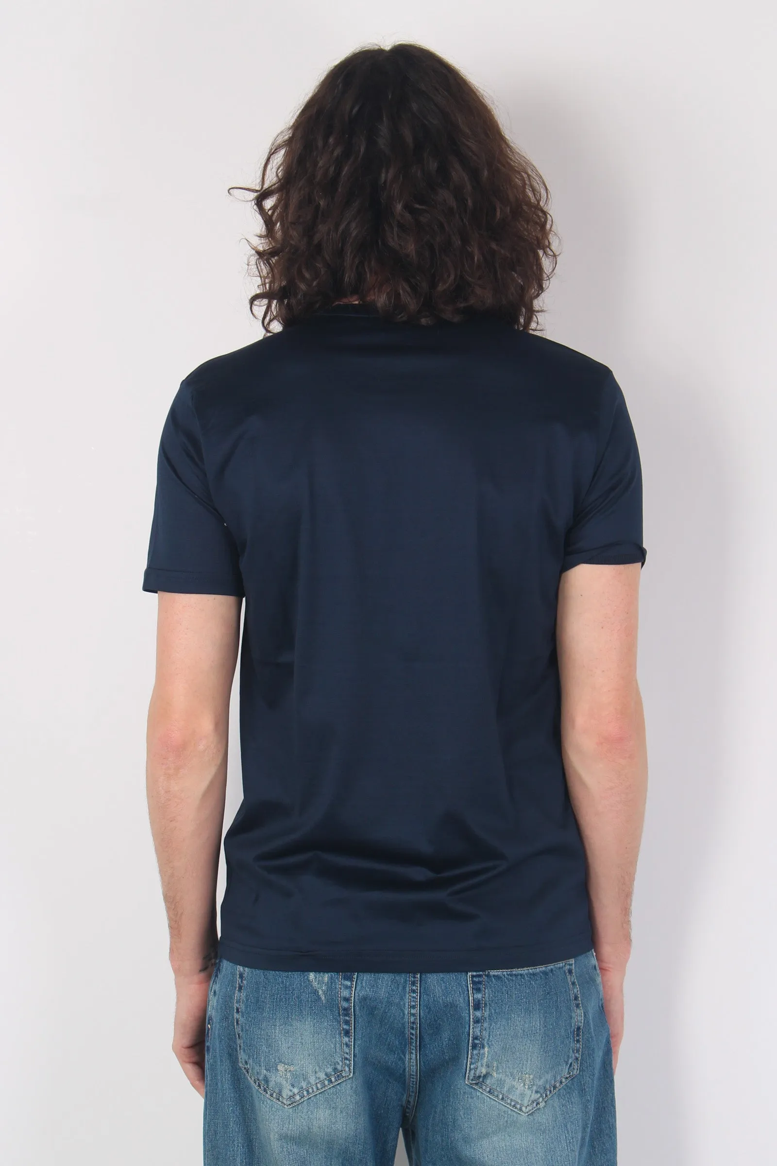 T-shirt Filo Di Scozia Blu Navy