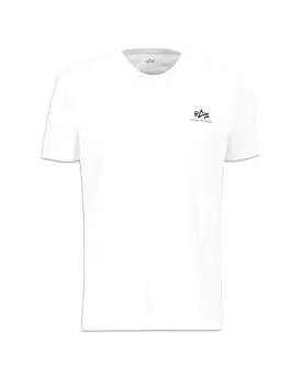 T-Shirt Uomo Alpha Industries Backprint Bianco