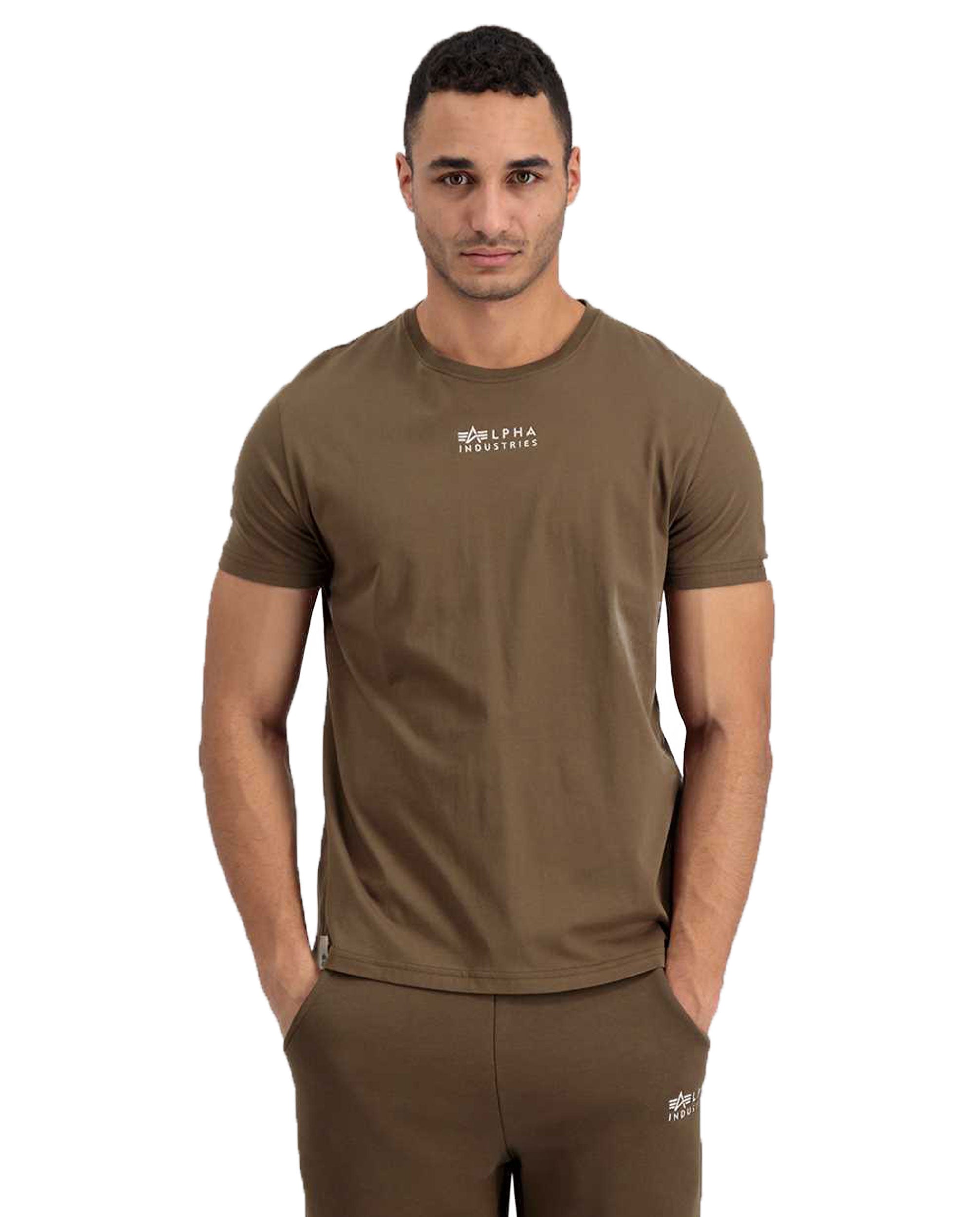 T-Shirt Uomo Alpha Industries Organics EMB Mud