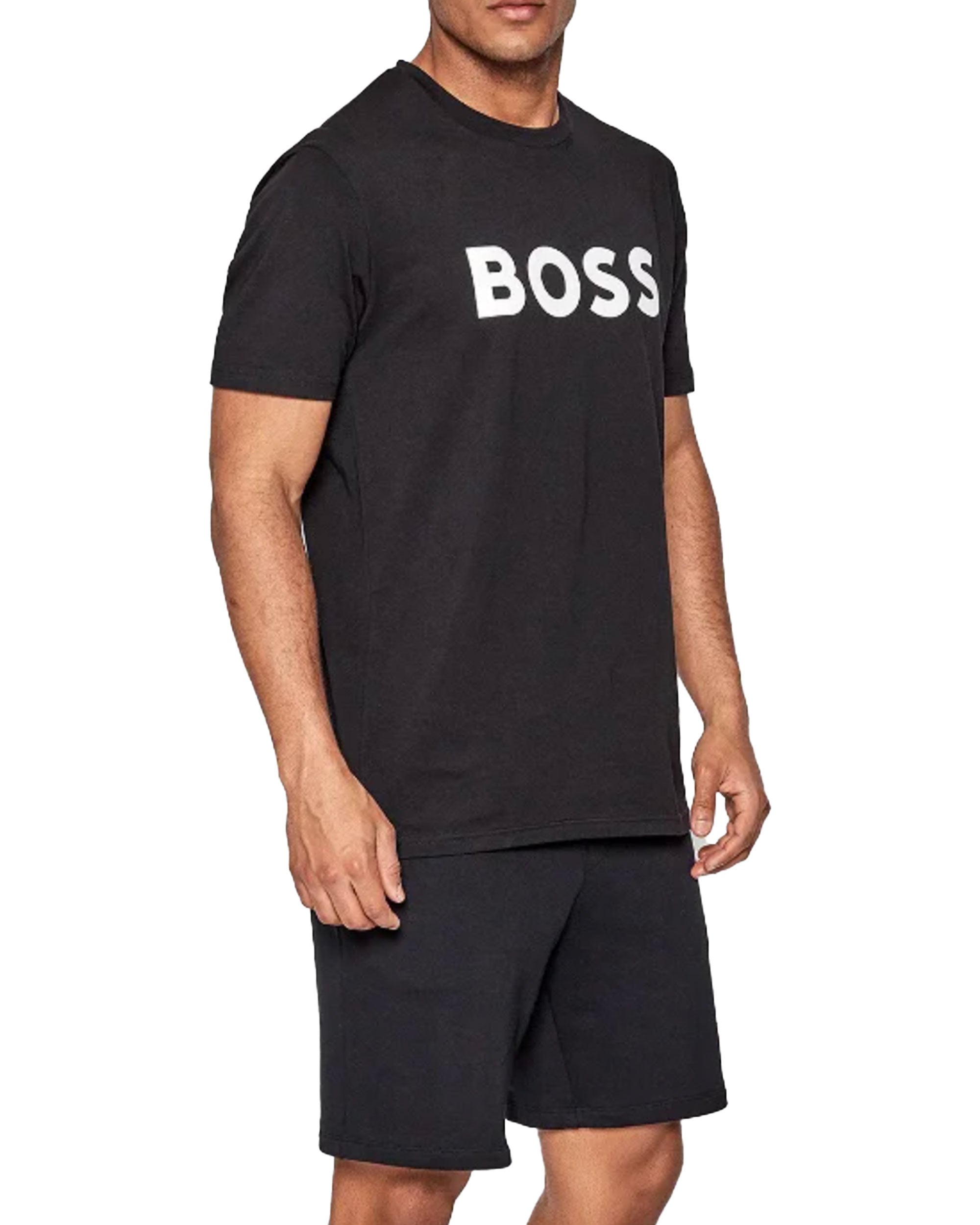 T-Shirt Uomo Boss Thinking 1 Nero