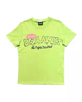 T-Shirt Uomo Disclaimer Giallo Fluo