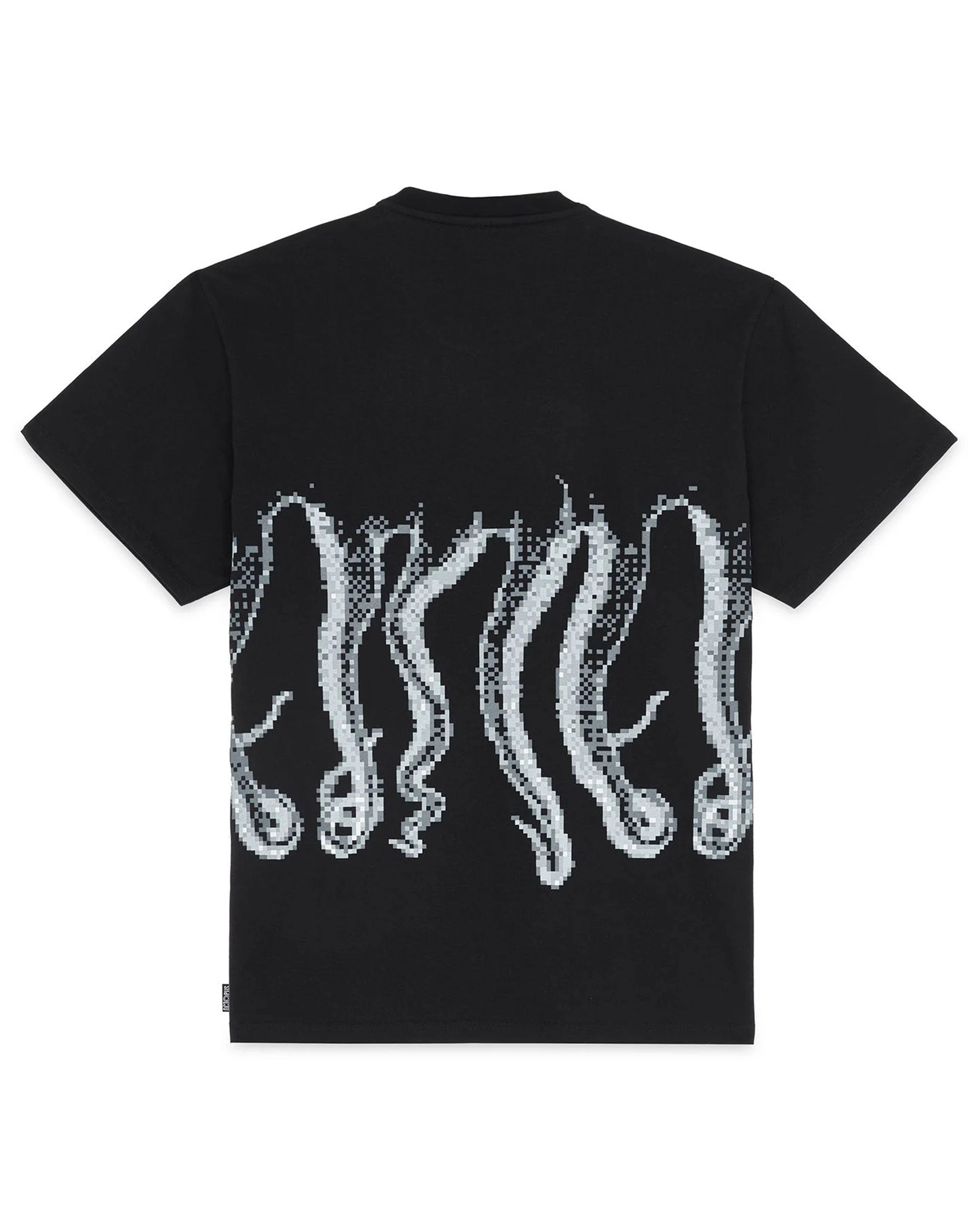 T-Shirt Uomo Octopus Censored Outline Tee Nero