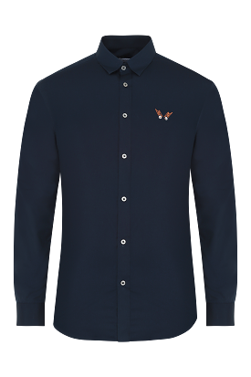 The Noo Shirt on Navy