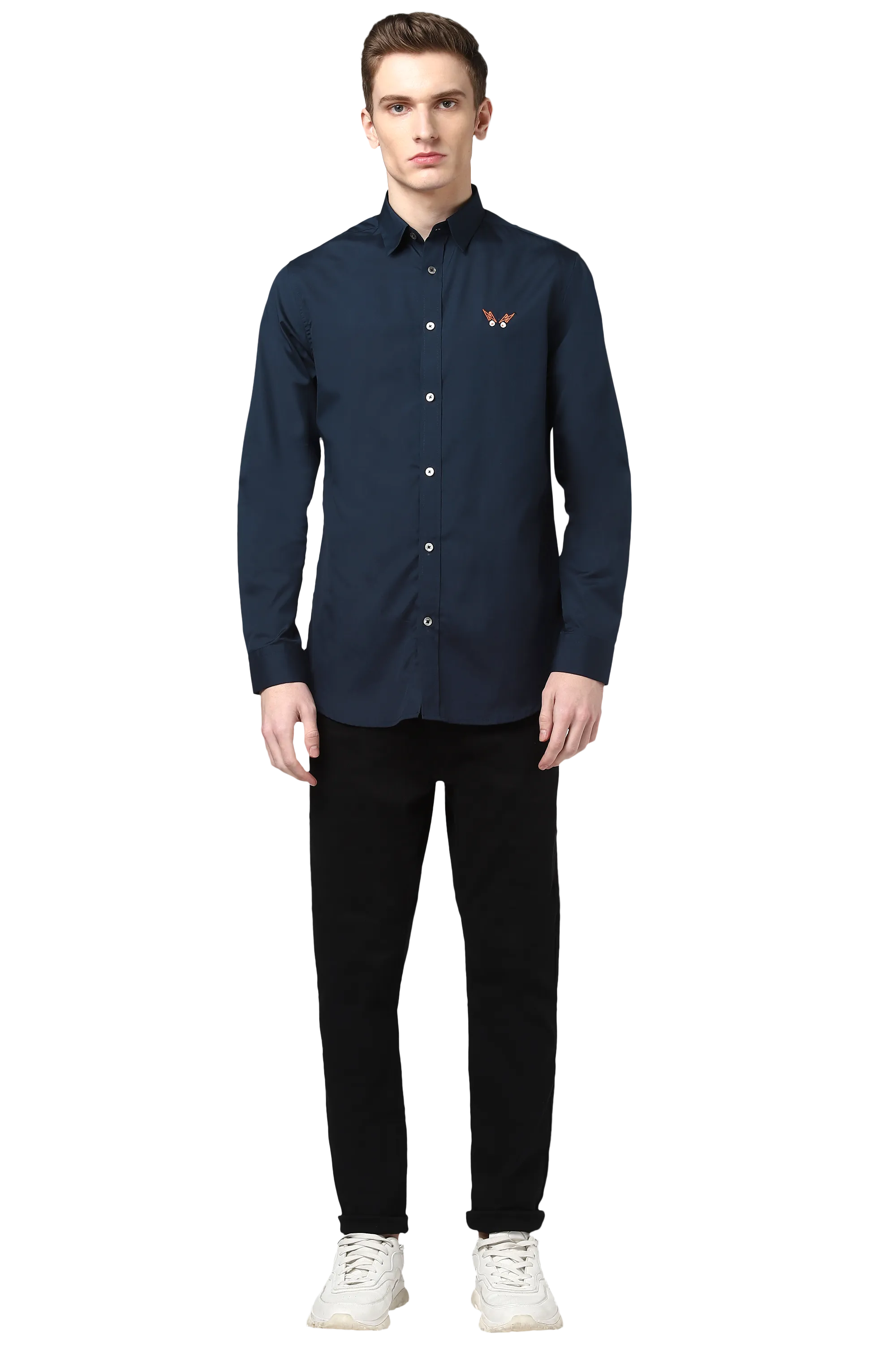 The Noo Shirt on Navy