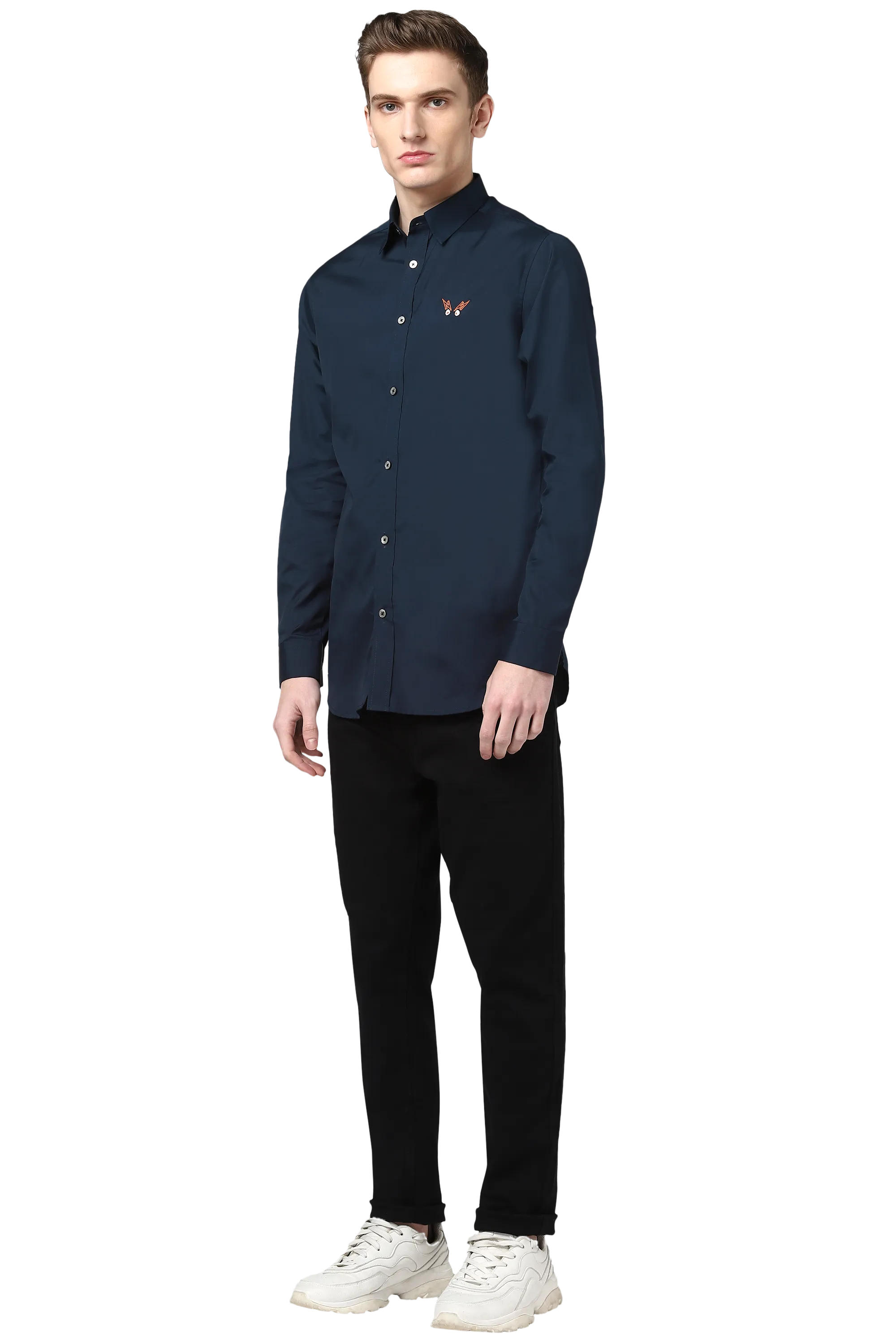 The Noo Shirt on Navy