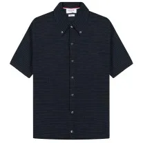 Thom Browne University Stripe SS Shirt Navy