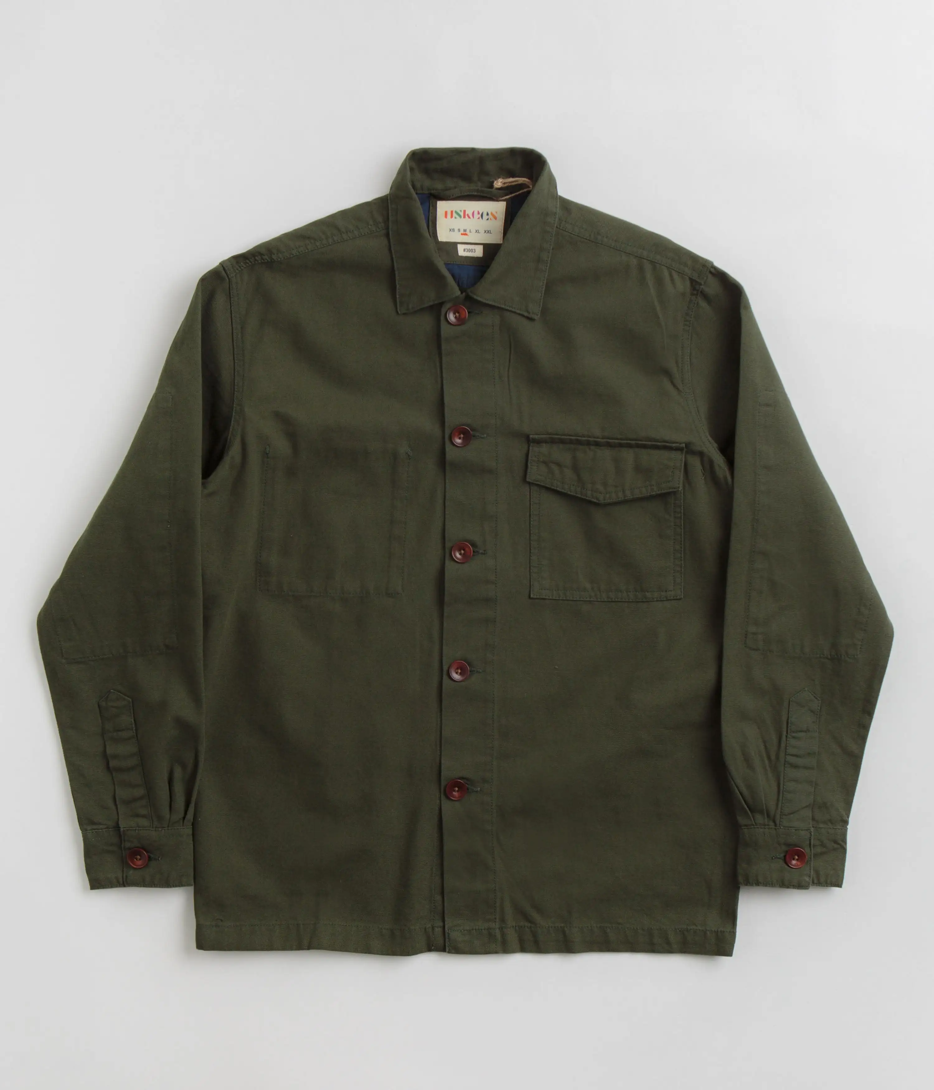 Uskees 3003 Buttoned Work Shirt - Vine Green