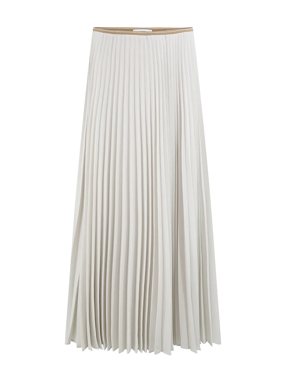 Vince Draped Pleated Skirt in Salt Glass