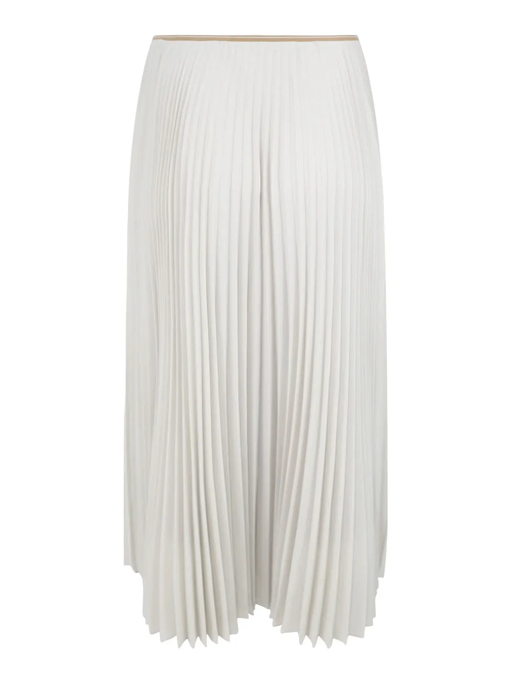 Vince Draped Pleated Skirt in Salt Glass