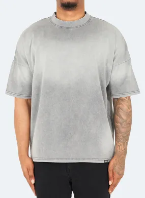 Vintage Sunfaded Drop Shoulder T-Shirt - Grey