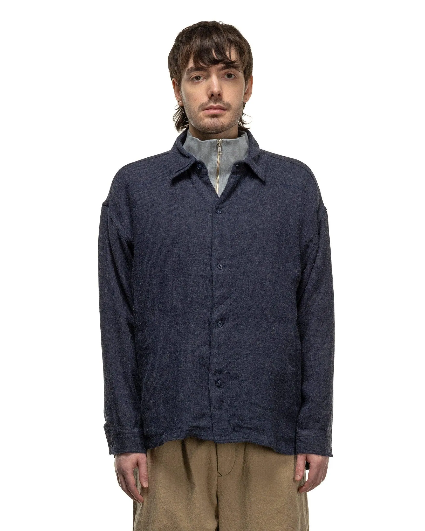 Welt Pockets Big Shirt Navy