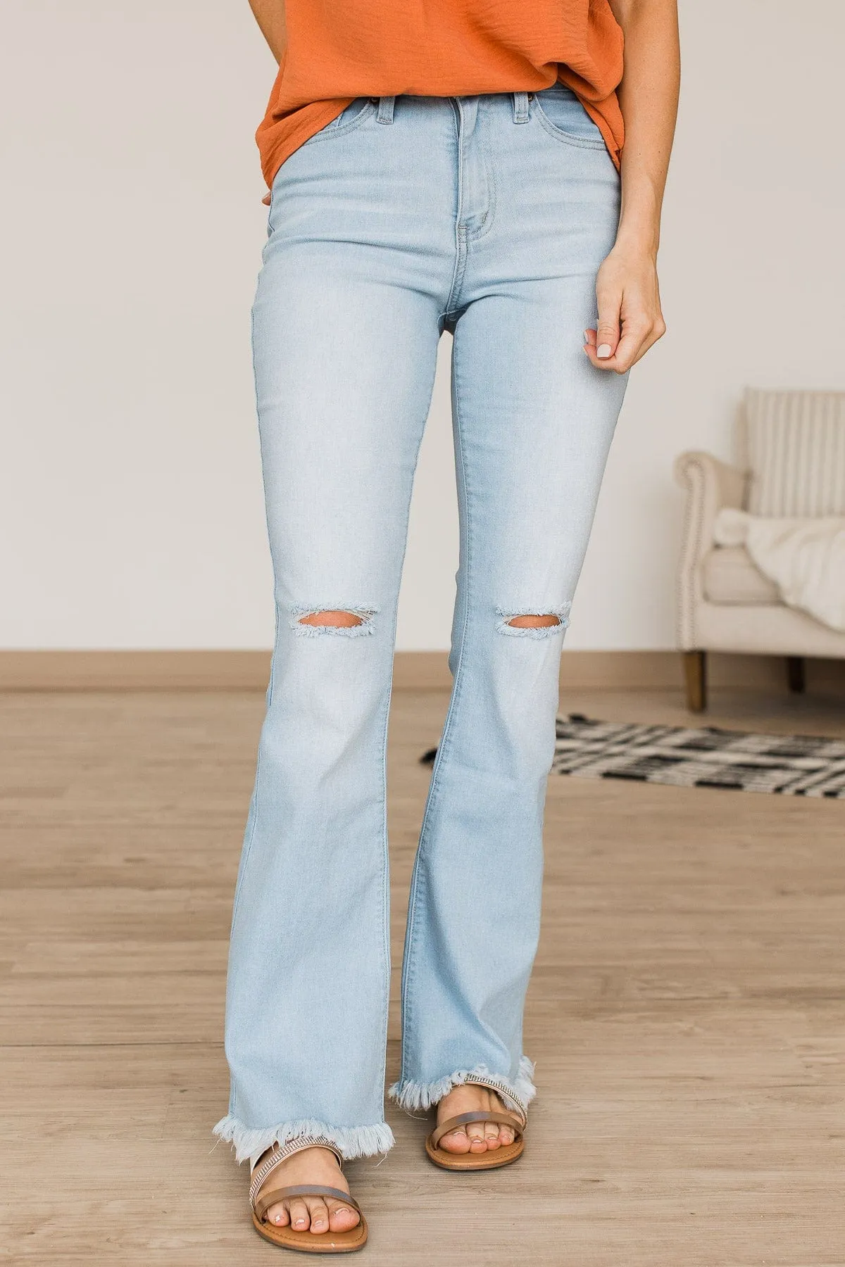 YMI High-Rise Flare Jeans- Marina Wash