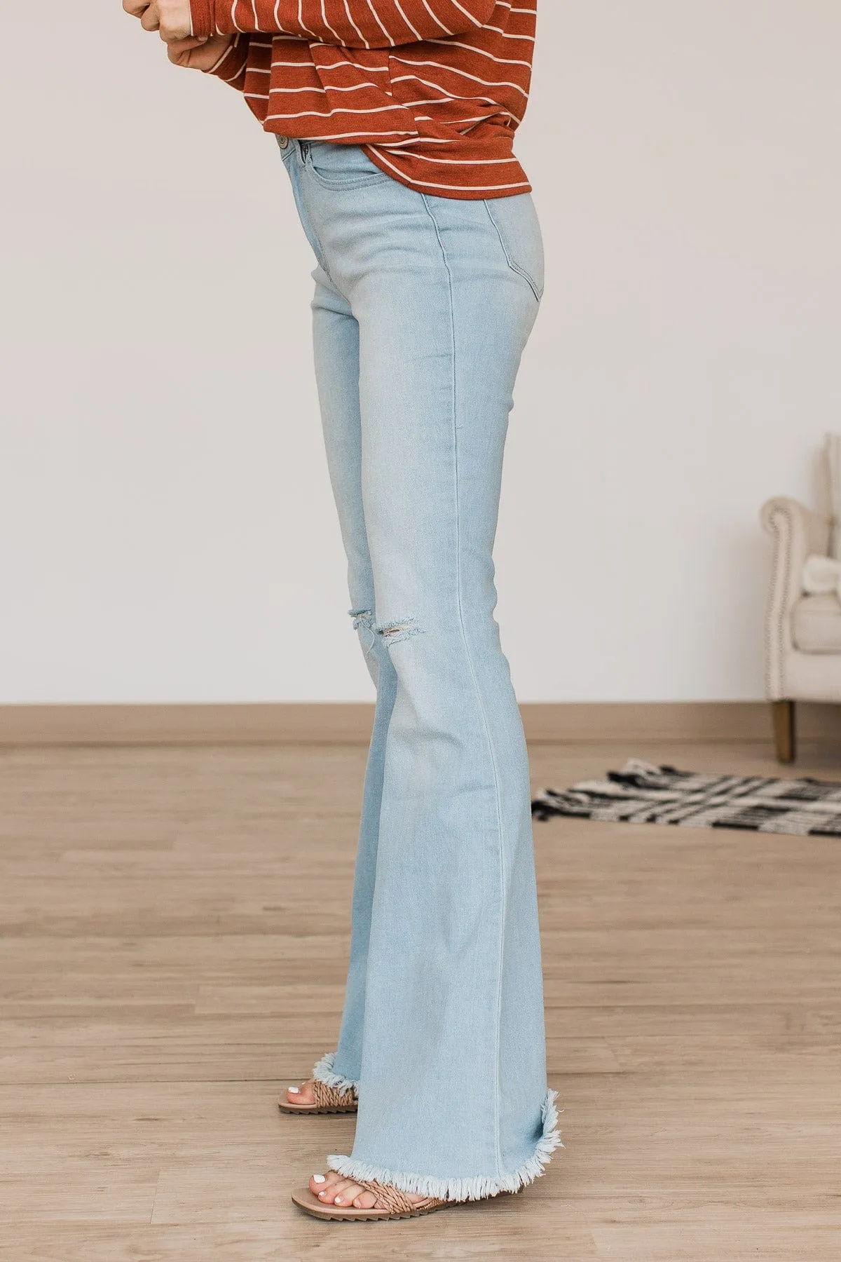 YMI High-Rise Flare Jeans- Marina Wash