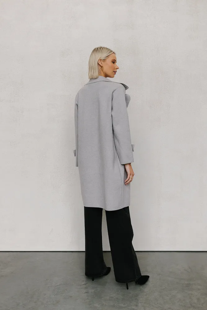 Zikkah Coat - Grey Knit